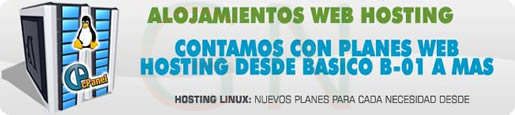 Planes de de Alojamiento web Hosting