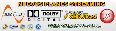 Planes de Streaming Shoutcast Planes de Streaming Shoutcast